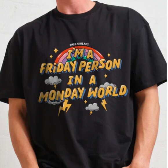 Funny Gift Shirt For Friday Person, Funny Unisex Tee - Picture 1 of 4